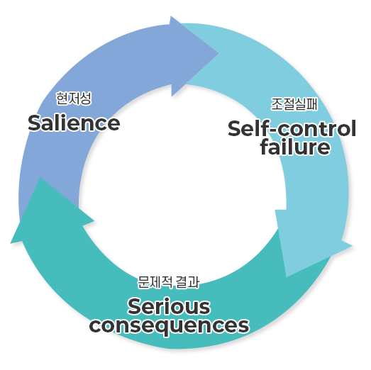 현저성(Salience), 조절실패(Self-control failure), 문제적 결과(Serious consequences)